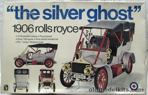 Entex 1/16 1906 Rolls Royce Silver Ghost, 8467 plastic model kit